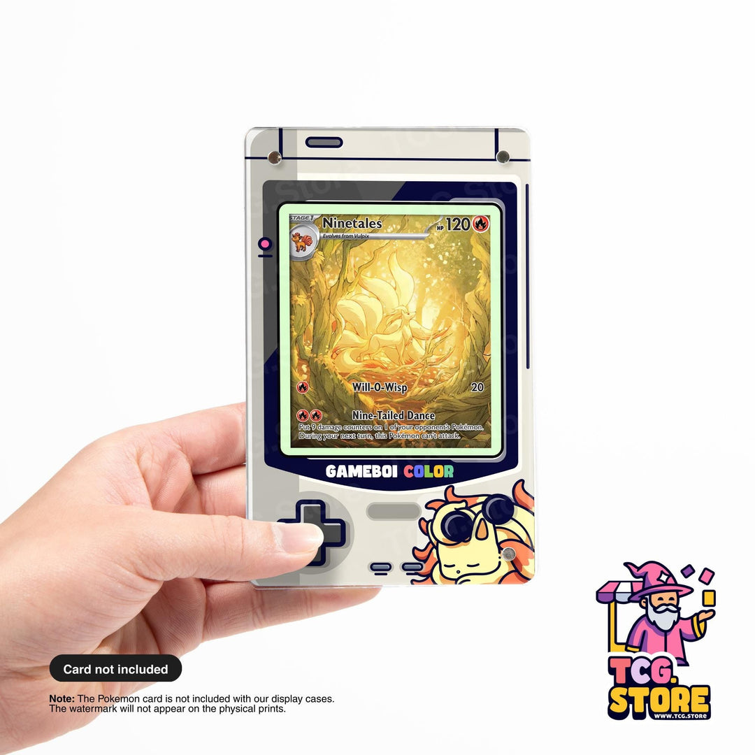 Ninetales Gray Gameboy Color Pokémon Extended Art Display - TCG.Store - TCGDotStore