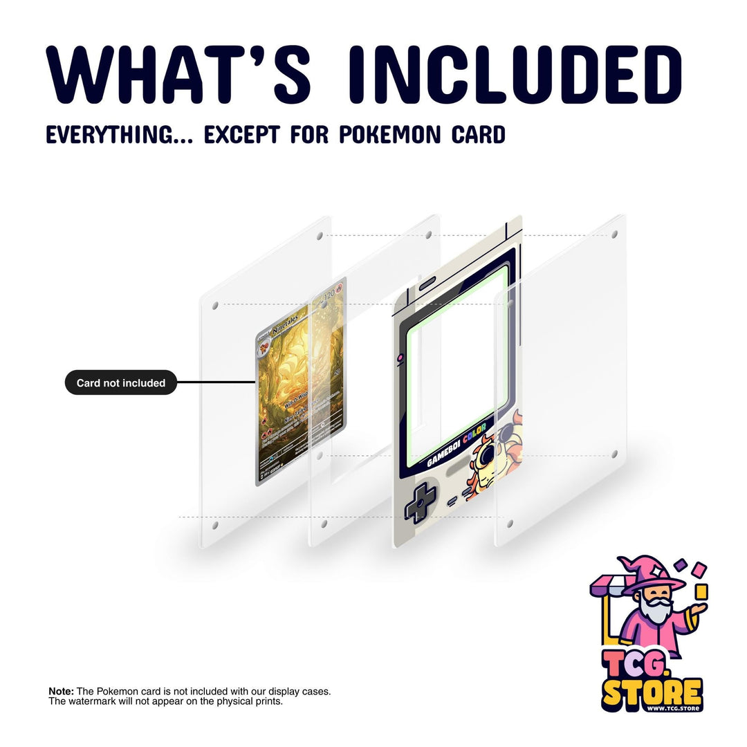 Ninetales Gray Gameboy Color Pokémon Extended Art Display - TCG.Store - TCGDotStore