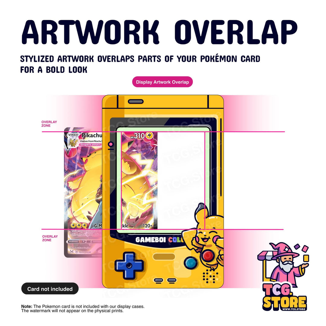 Pikachu Pokémon Display Case – Yellow Gameboy Color Pokemon Edition - TCG.Store - TCGDotStore