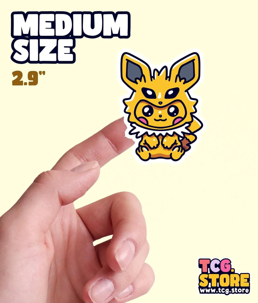 Pikachu Poncho Pokemon: Jolteon Sticker - TCG.Store - TCGDotStore
