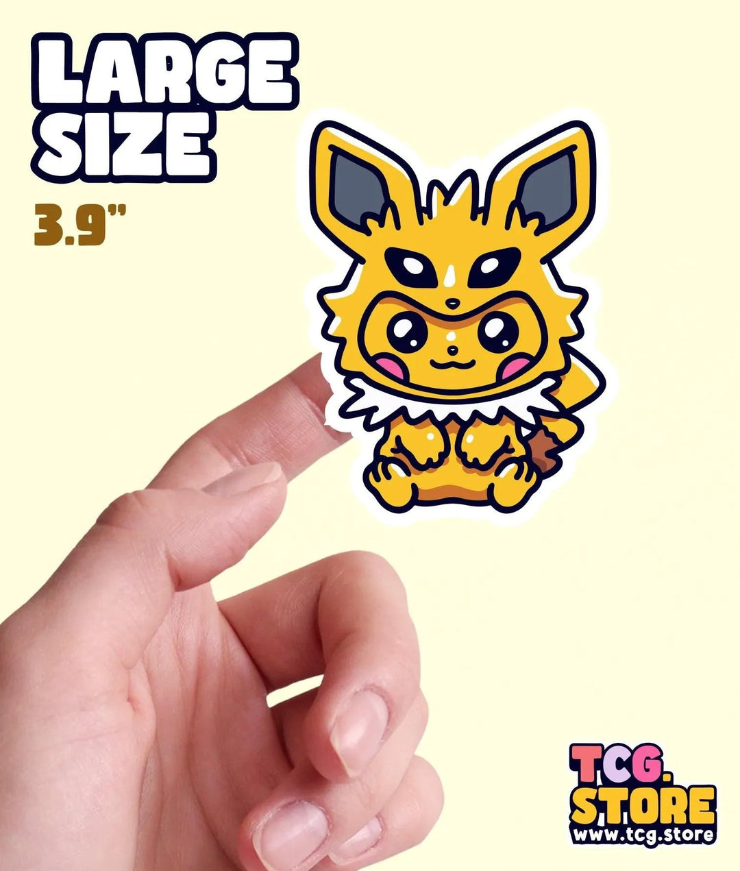 Pikachu Poncho Pokemon: Jolteon Sticker - TCG.Store - TCGDotStore
