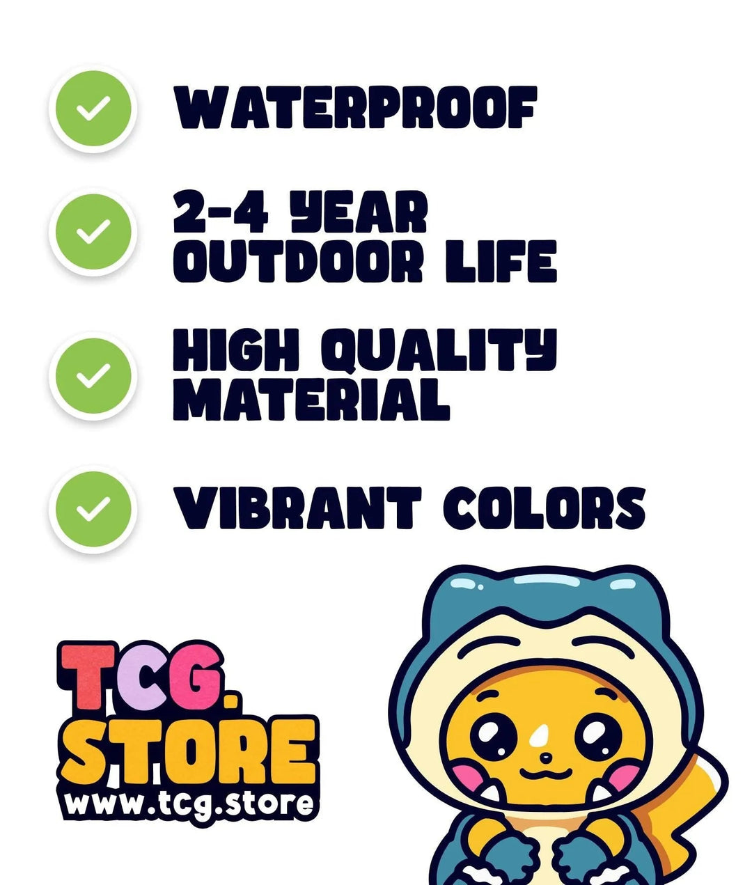 Pikachu Poncho: Snorlax Sticker - TCG.Store - TCGDotStore
