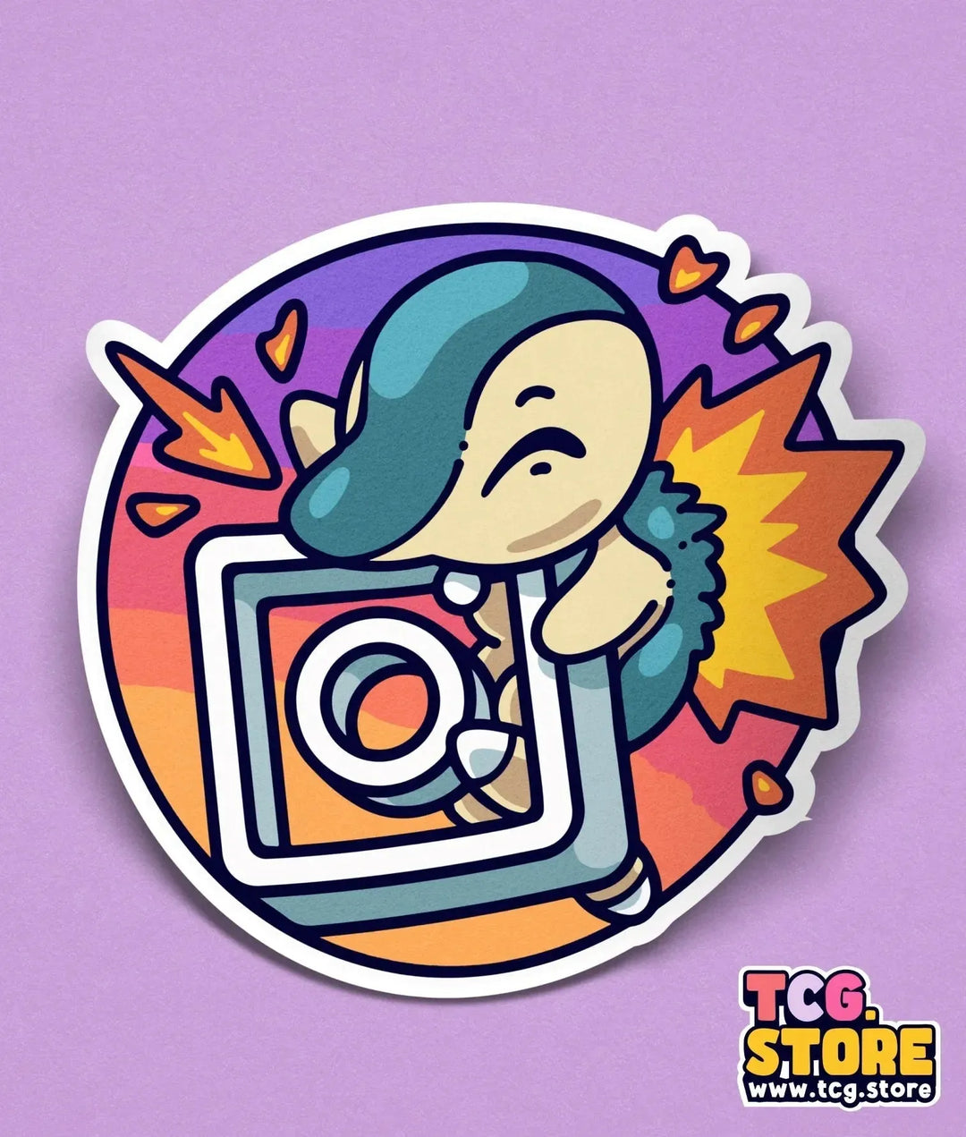 Pokemon Cyndaquil Sticker: Team Instagram - TCG.Store