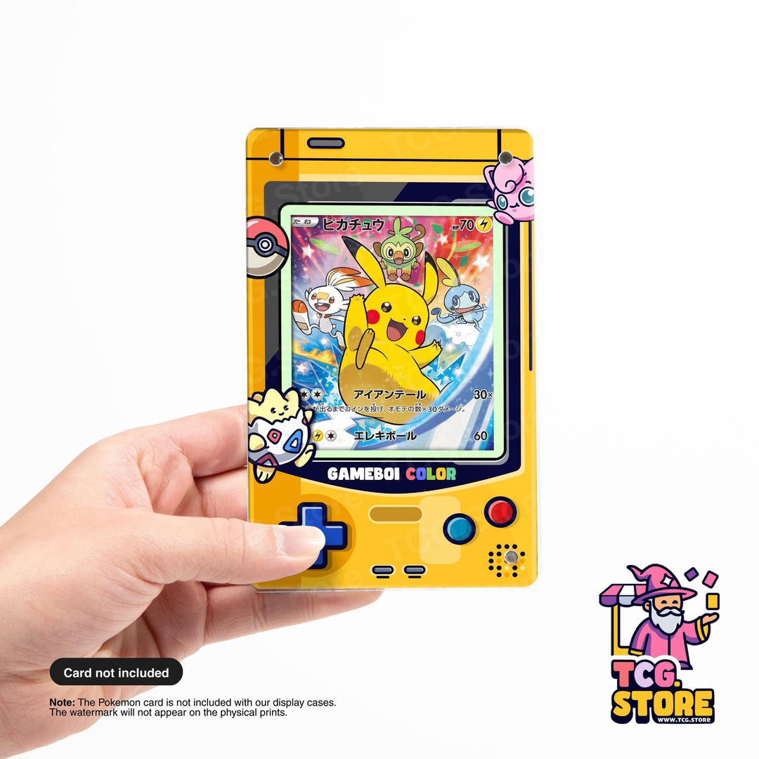 Pokémon Display Case – Yellow Gameboy Color Pokemon Edition - TCG.Store - TCGDotStore