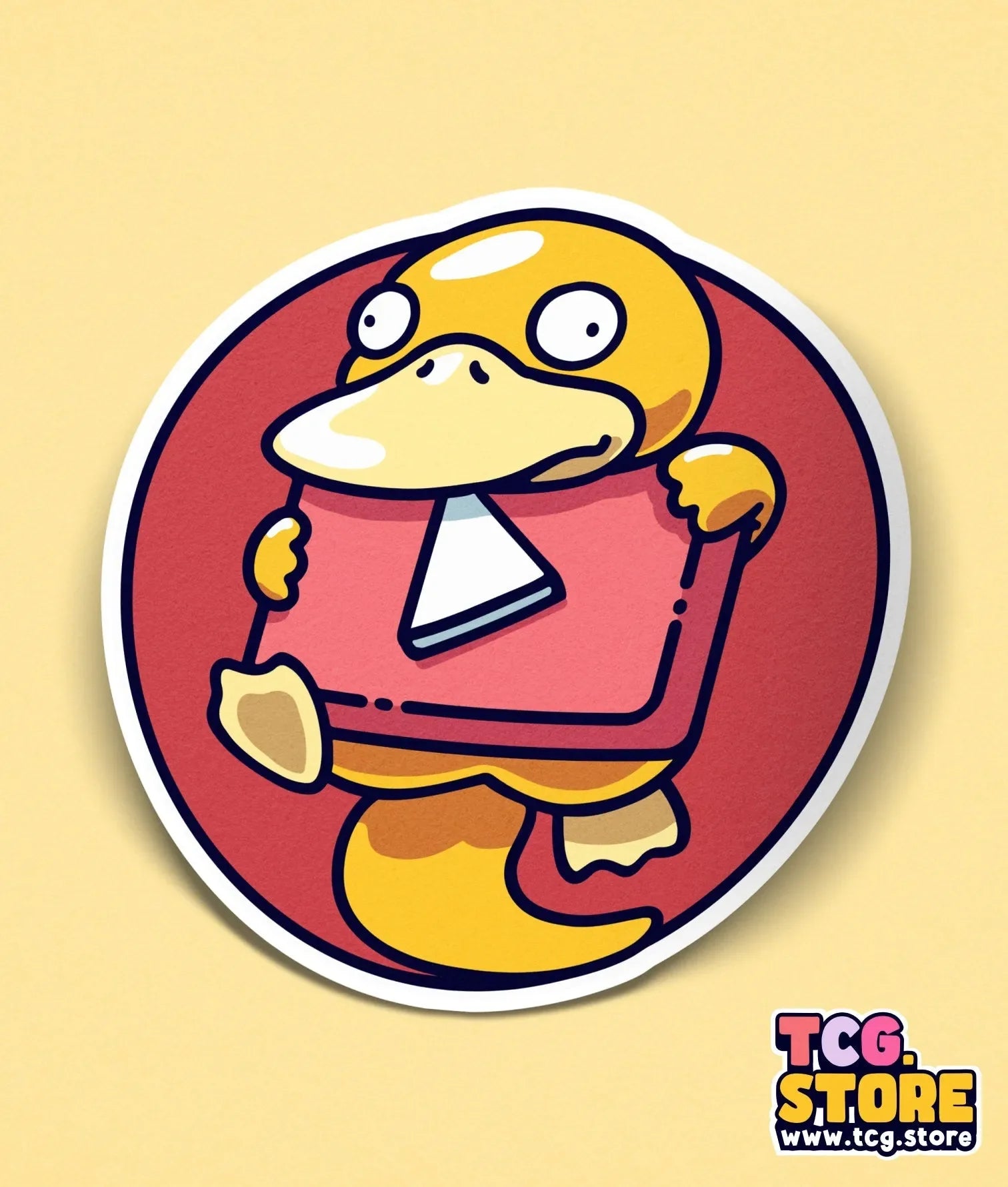 Pokemon Psyduck Sticker: Team Youtube - TCG.Store