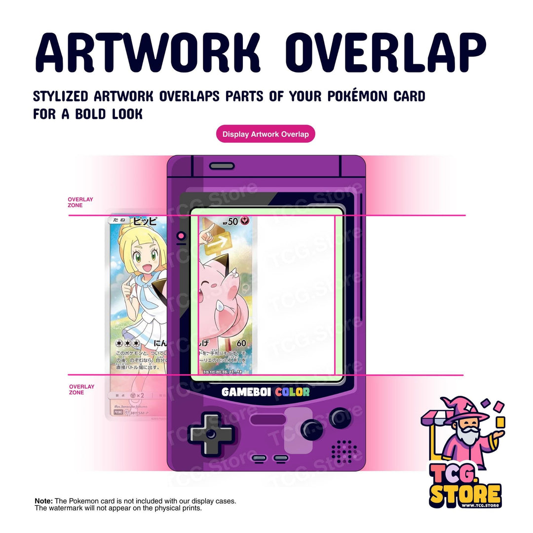 Purple Gameboy Color Pokémon Extended Art Display - TCG.Store - TCGDotStore