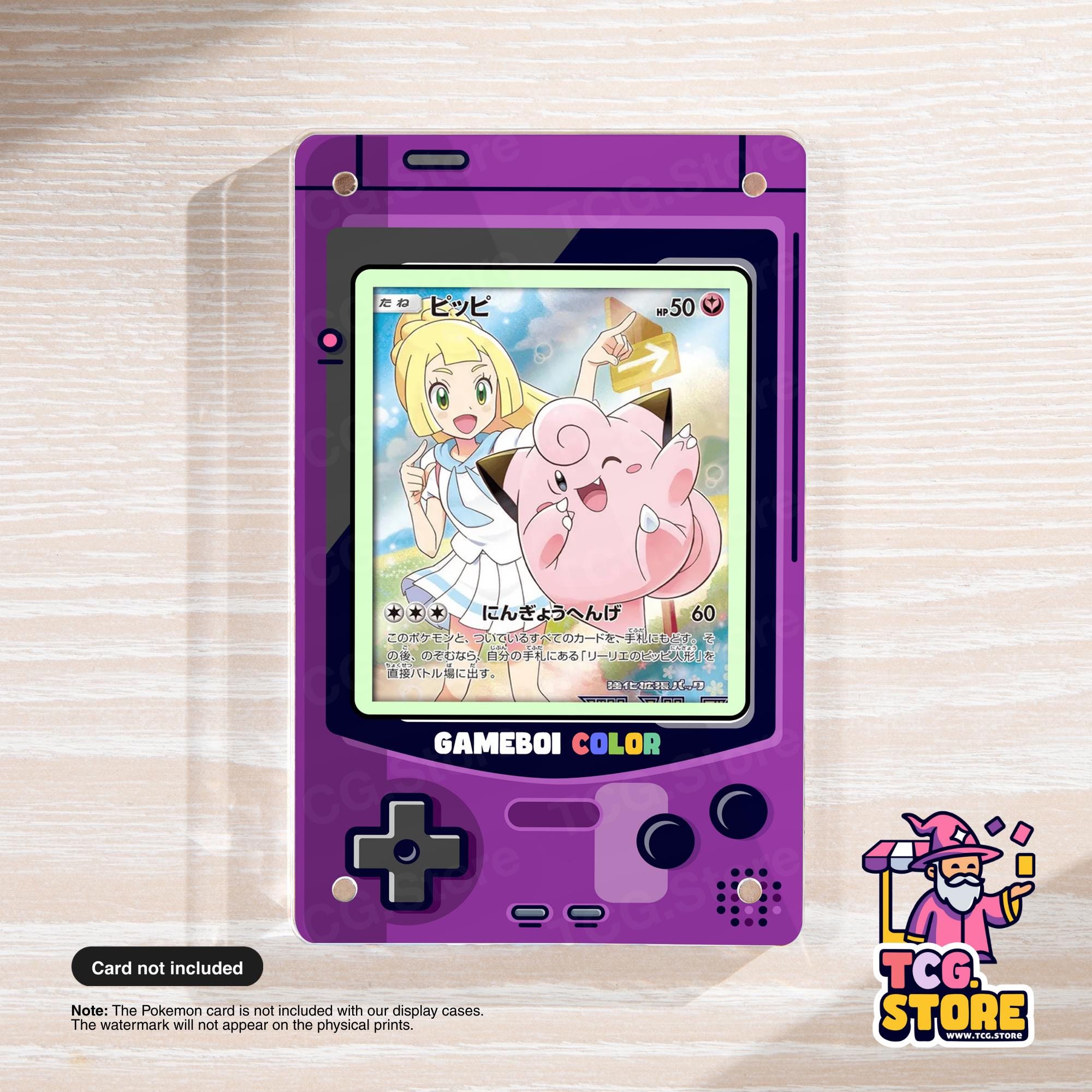 Purple Gameboy Color Pokémon Extended Art Display - TCG.Store - TCGDotStore