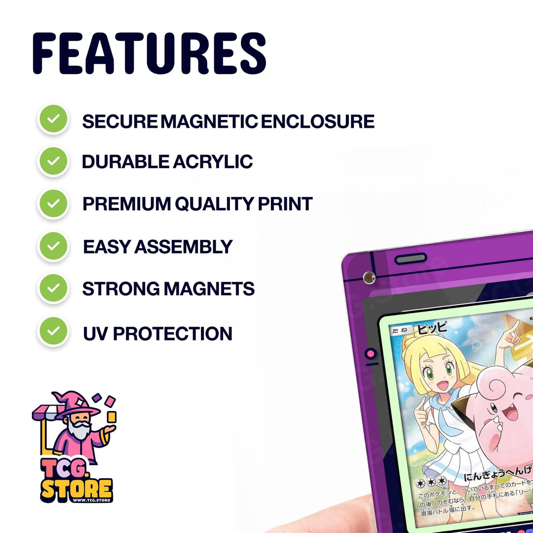 Purple Gameboy Color Pokémon Extended Art Display - TCG.Store - TCGDotStore