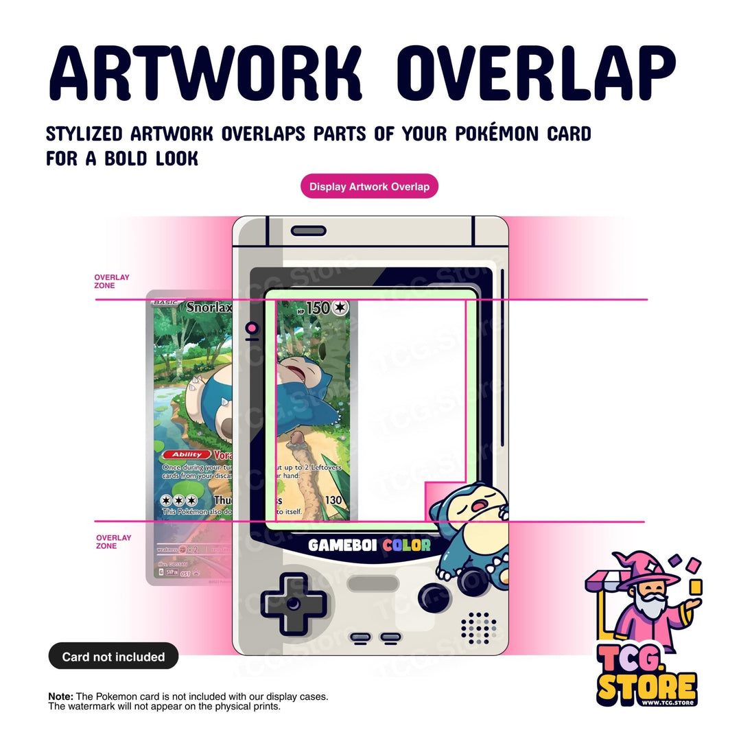 Snorlax Gray Gameboy Color Pokémon Extended Art Display - TCG.Store - TCGDotStore