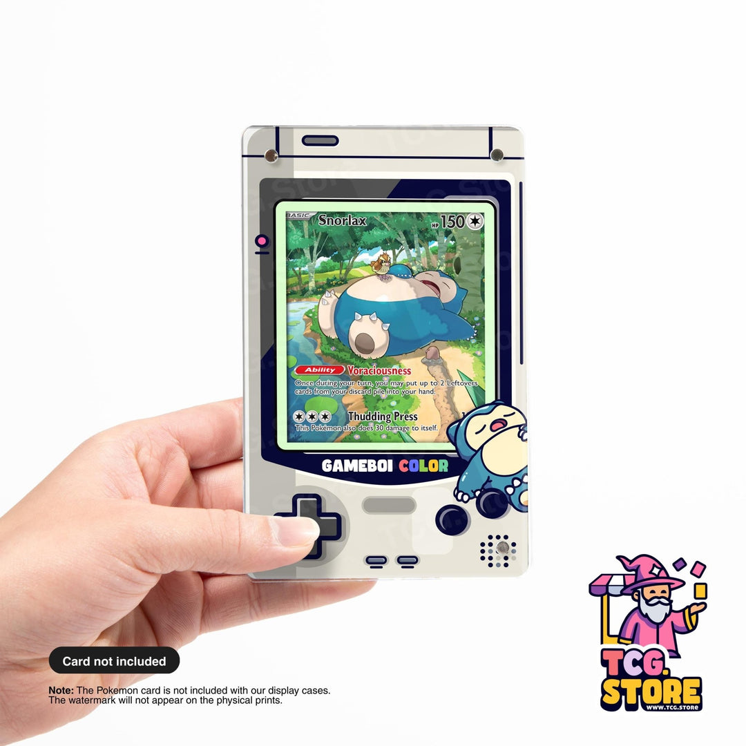 Snorlax Gray Gameboy Color Pokémon Extended Art Display - TCG.Store - TCGDotStore
