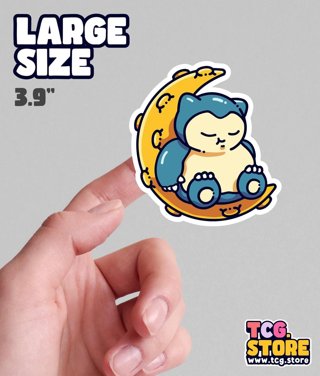 Snorlax Pokemon Sticker: On the Moon - TCG.Store - TCGDotStore