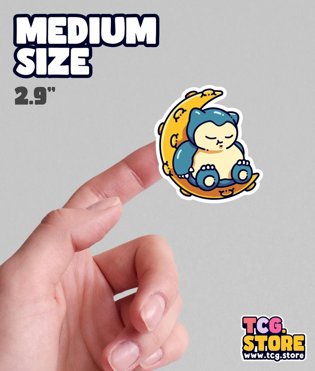 Snorlax Pokemon Sticker: On the Moon - TCG.Store - TCGDotStore