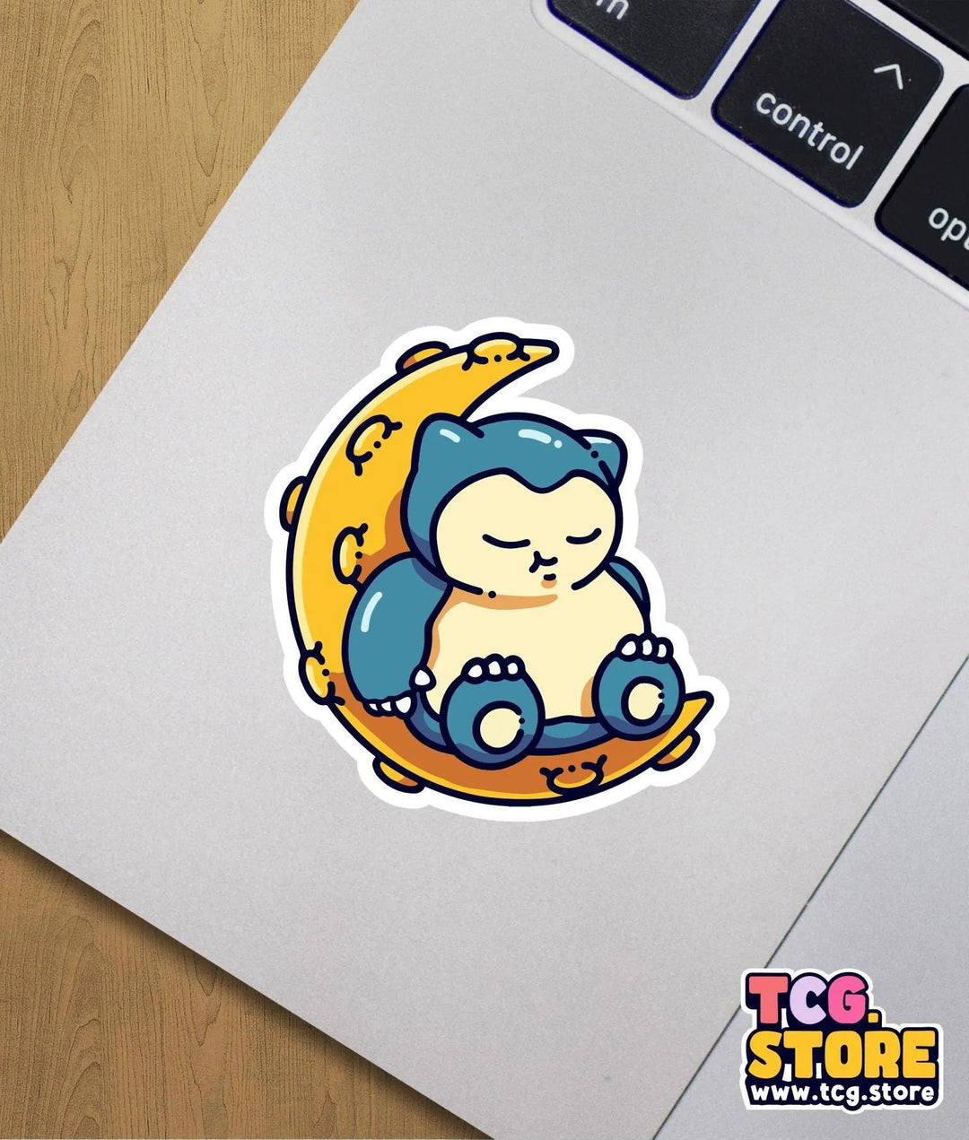 Snorlax Pokemon Sticker: On the Moon - TCG.Store - TCGDotStore