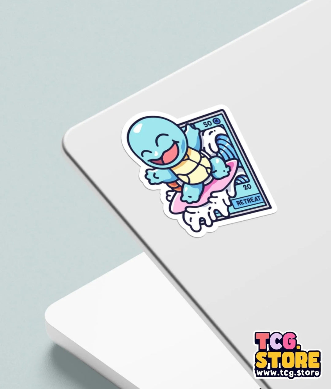 Squirtle Pokemon Sticker: Surfing - TCG.Store - TCGDotStore