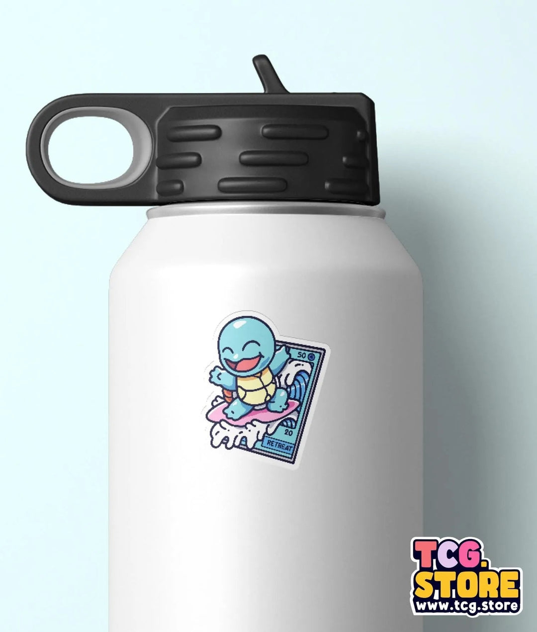 Squirtle Pokemon Sticker: Surfing - TCG.Store - TCGDotStore