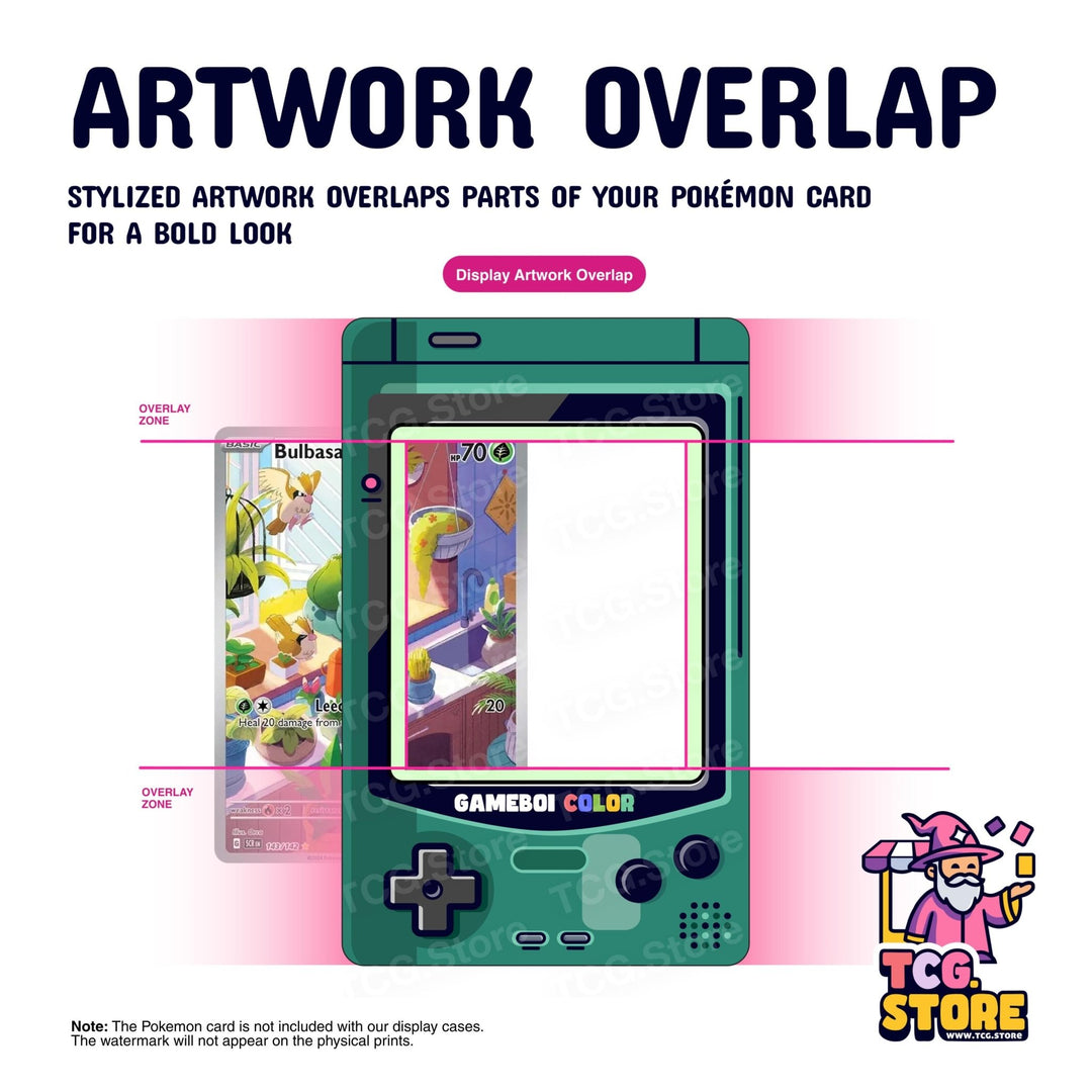 Teal Gameboy Color Pokémon Extended Art Display - TCG.Store - TCGDotStore