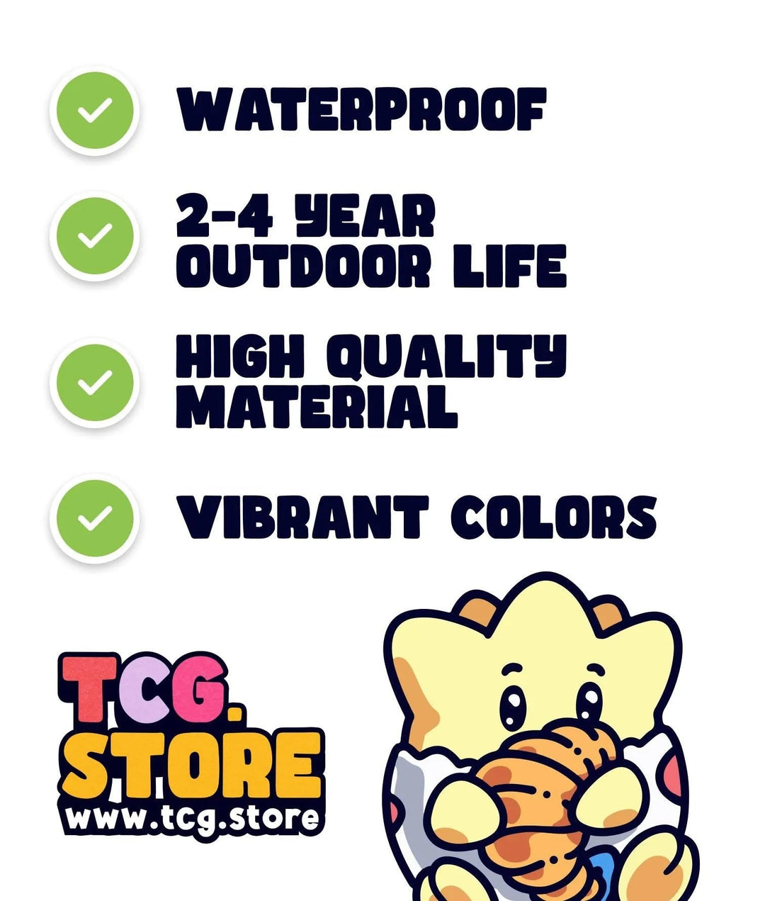 Togepi Pokemon Sticker: Holding Croissant - TCG.Store - TCGDotStore