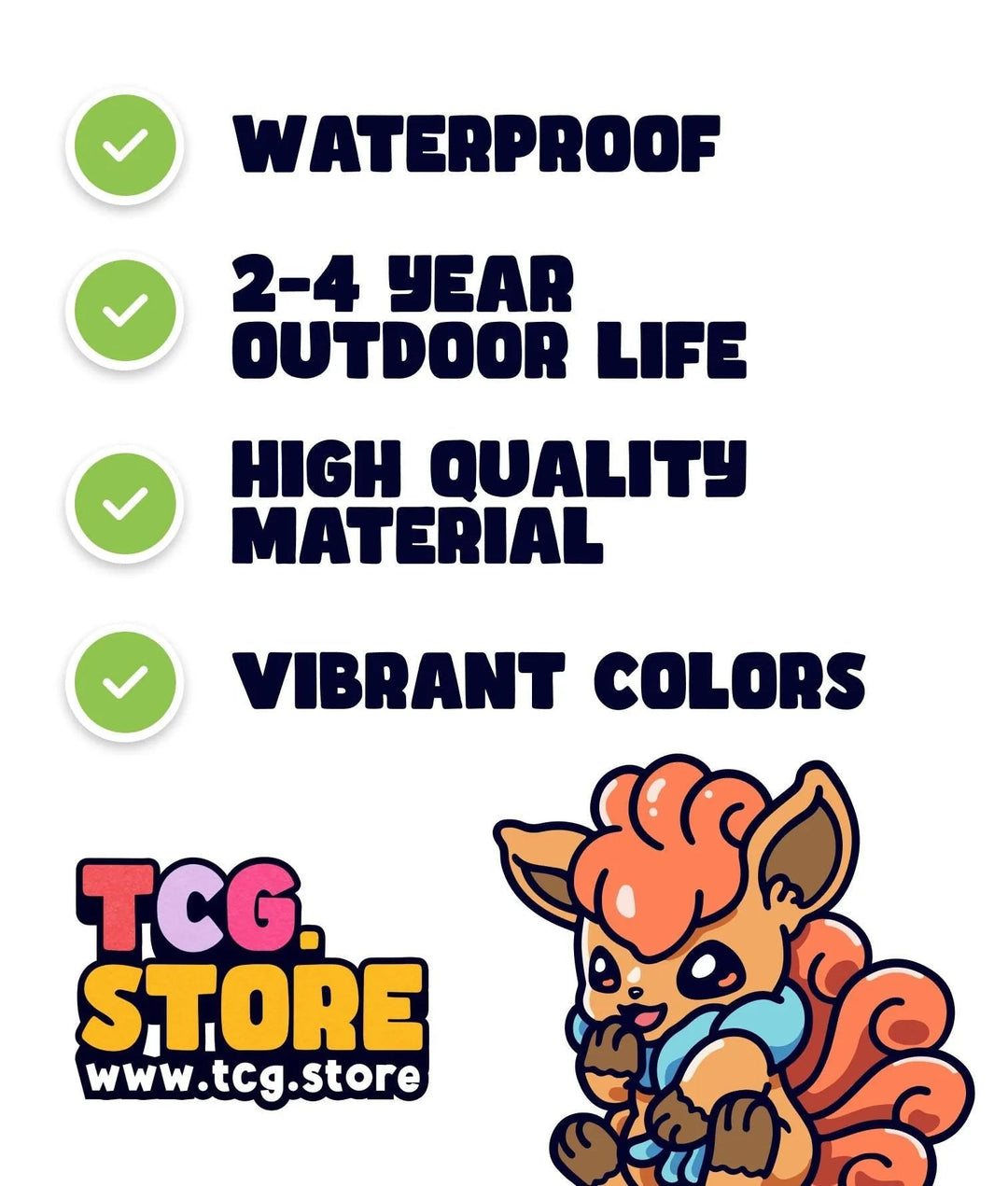 Vulpix with Scarf Sticker - TCG.Store - TCGDotStore