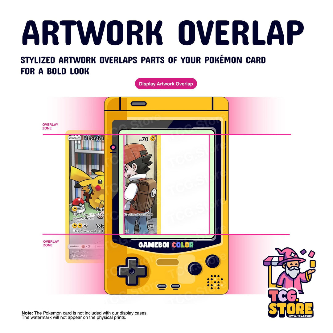 Yellow Gameboy Color Pokémon Extended Art Display - TCG.Store - TCGDotStore