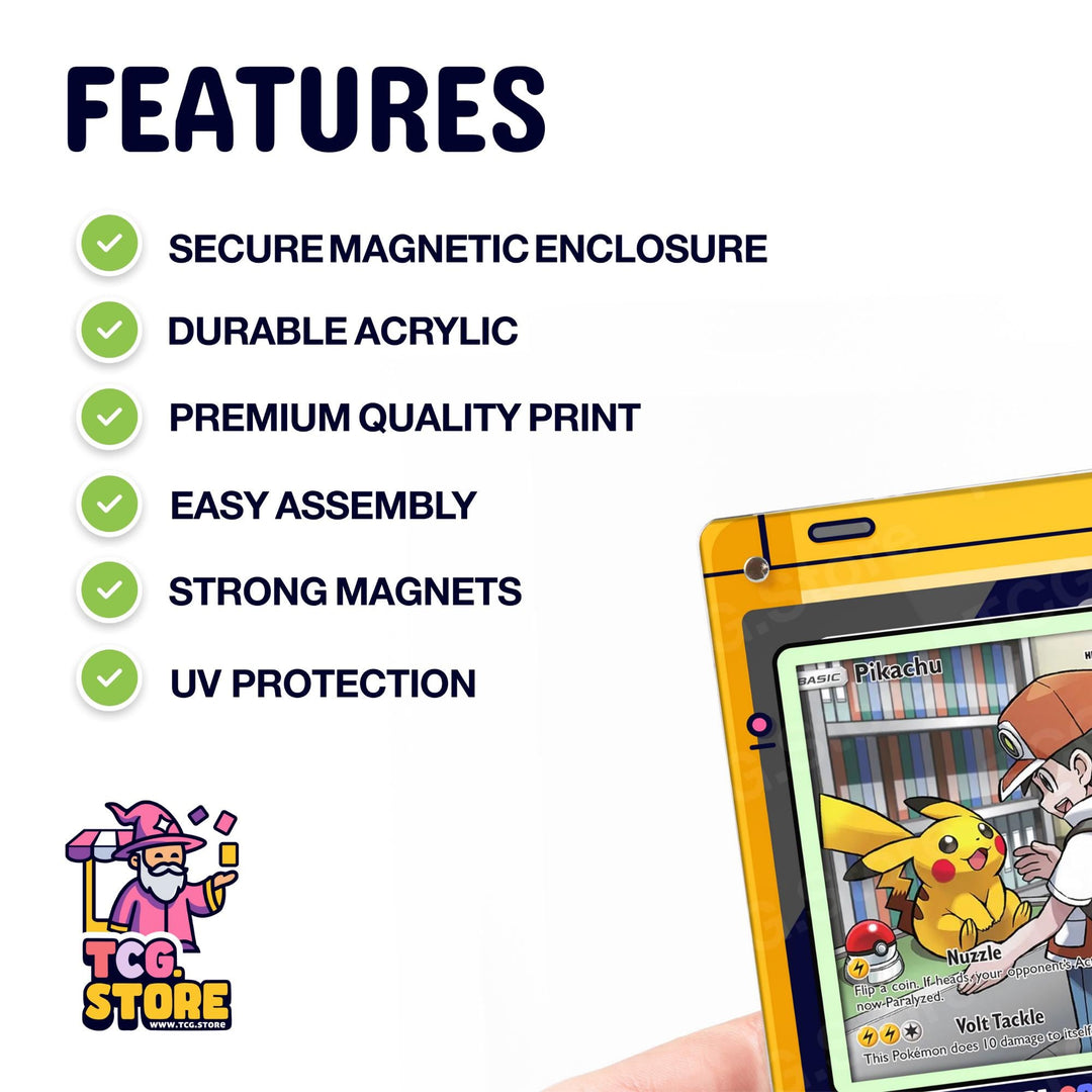 Yellow Gameboy Color Pokémon Extended Art Display - TCG.Store - TCGDotStore