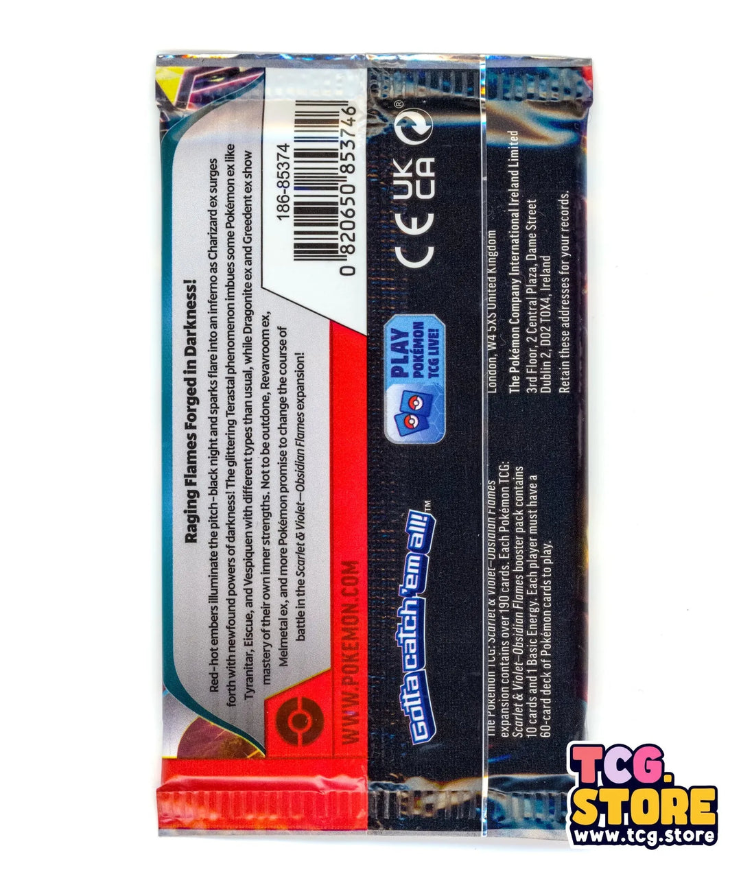 1 Pack - Pokemon Scarlet & Violet: Obsidian Flames (10 cards) - Sealed - TCG.Store