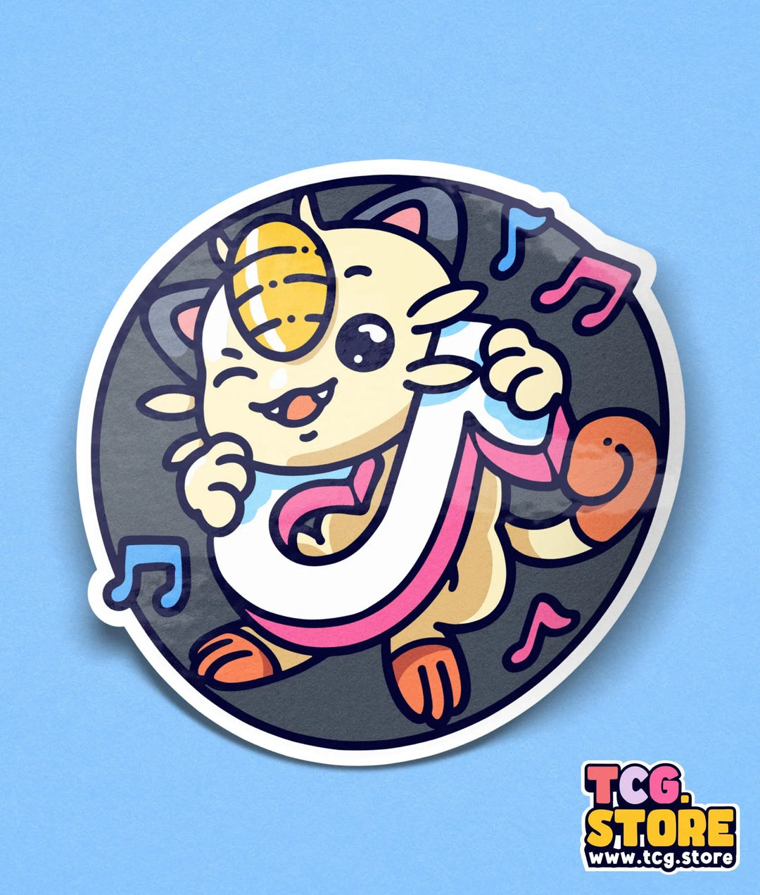 Pokemon Meowth Sticker: Team TikTok - TCG.Store